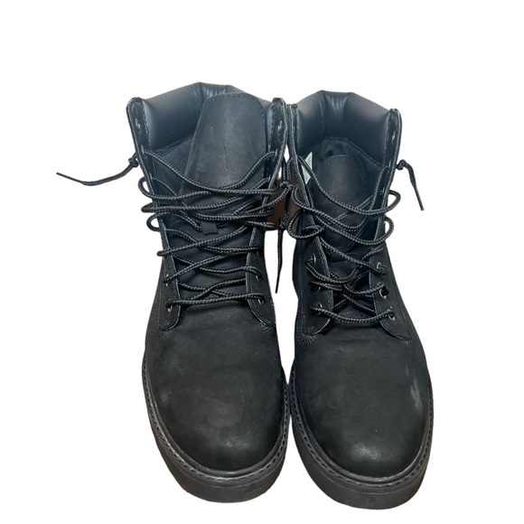 Timberland Women's Boots Black Leather Laces Flats Sensorflex Ankle size 9.5 - Picture 4 of 9